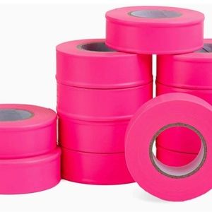 2 Premium Flagging Tape- Fluorescent Red (Pink)